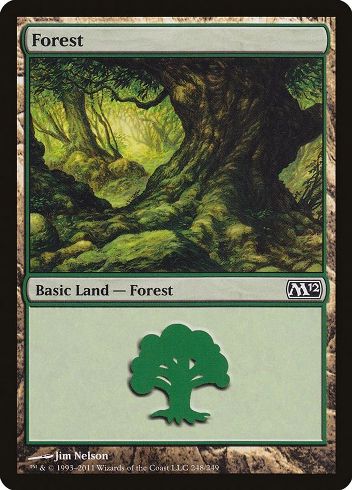 2011 Magic: The Gathering: Magic 2012 (M12) (M12) - Forest 248 (#248, Land) (, Near Mint)