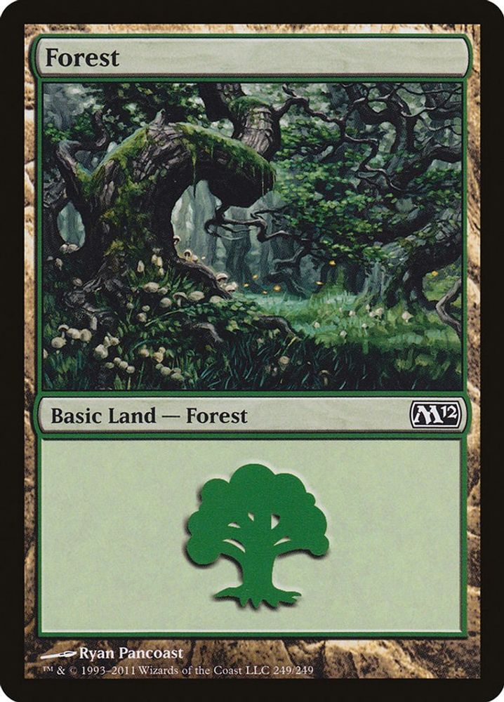 2011 Magic: The Gathering: Magic 2012 (M12) (M12) - Forest 249 (#249, Land) (, Near Mint)