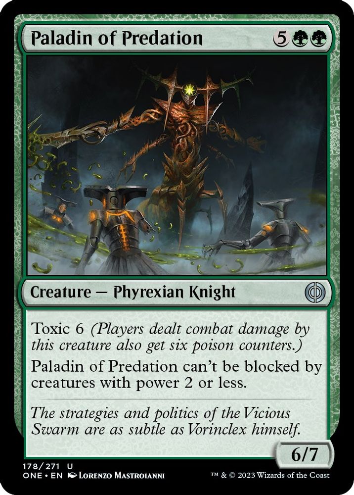 2023 Magic: The Gathering: Phyrexia: All Will Be One (ONE) - Paladin of Predation (#178, Uncommon) (, Near Mint)
