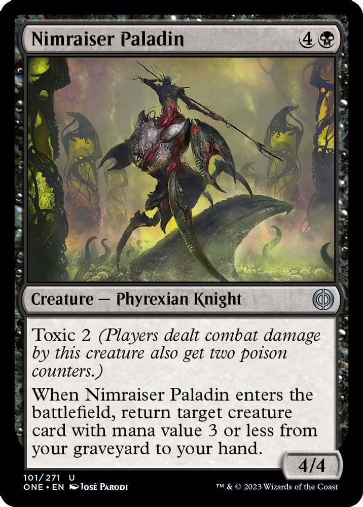 2023 Magic: The Gathering: Phyrexia: All Will Be One (ONE) - Nimraiser Paladin (#101, Uncommon) (, Near Mint)