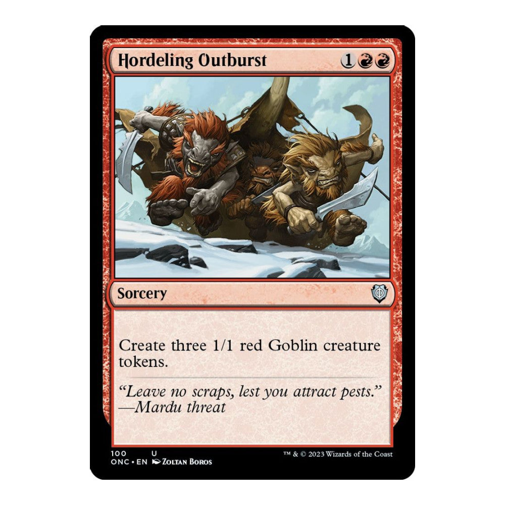 Hordeling Outburst - Commander: Phyrexia: All Will Be One () - Near Mint -