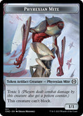 2023 Magic: The Gathering: Commander: Phyrexia: All Will Be One (ONC) - Phyrexian Mite Phyrexian Insect Double Sided Token (#11 // 15, T) (, Near Mint)