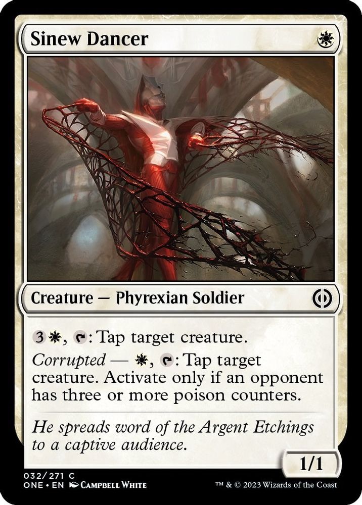 2023 Magic: The Gathering: Phyrexia: All Will Be One (ONE) - Sinew Dancer (#32, Common) (, Near Mint)