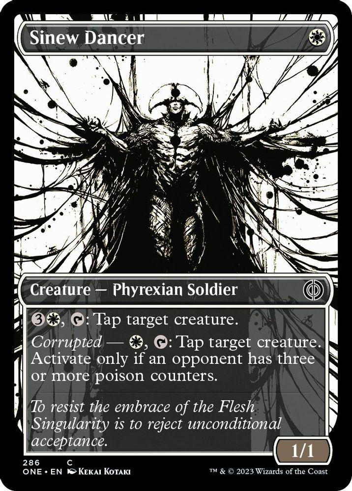 2023 Magic: The Gathering: Phyrexia: All Will Be One (ONE) - Sinew Dancer Showcase (#286, Common)