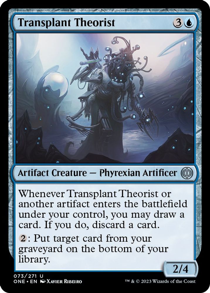 2023 Magic: The Gathering: Phyrexia: All Will Be One (ONE) - Transplant Theorist (#73, Uncommon) (, Near Mint)