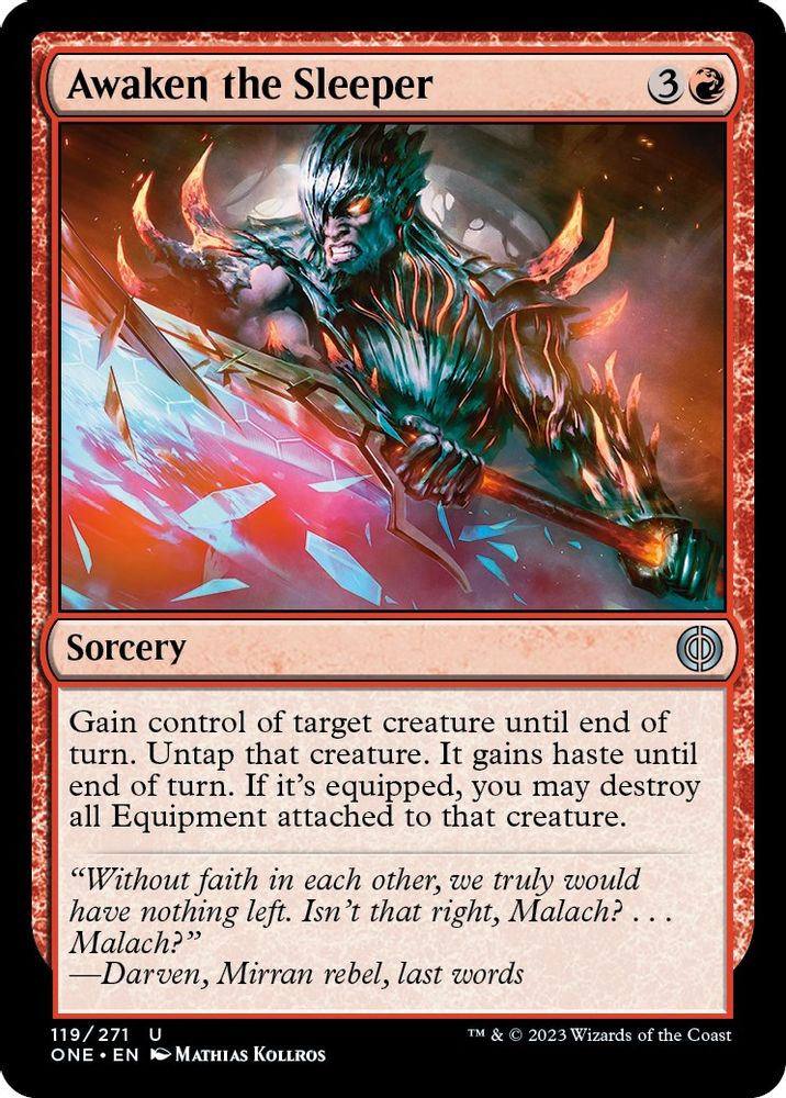 2023 Magic: The Gathering: Phyrexia: All Will Be One (ONE) - Awaken the Sleeper (#119, Uncommon) (, Near Mint)