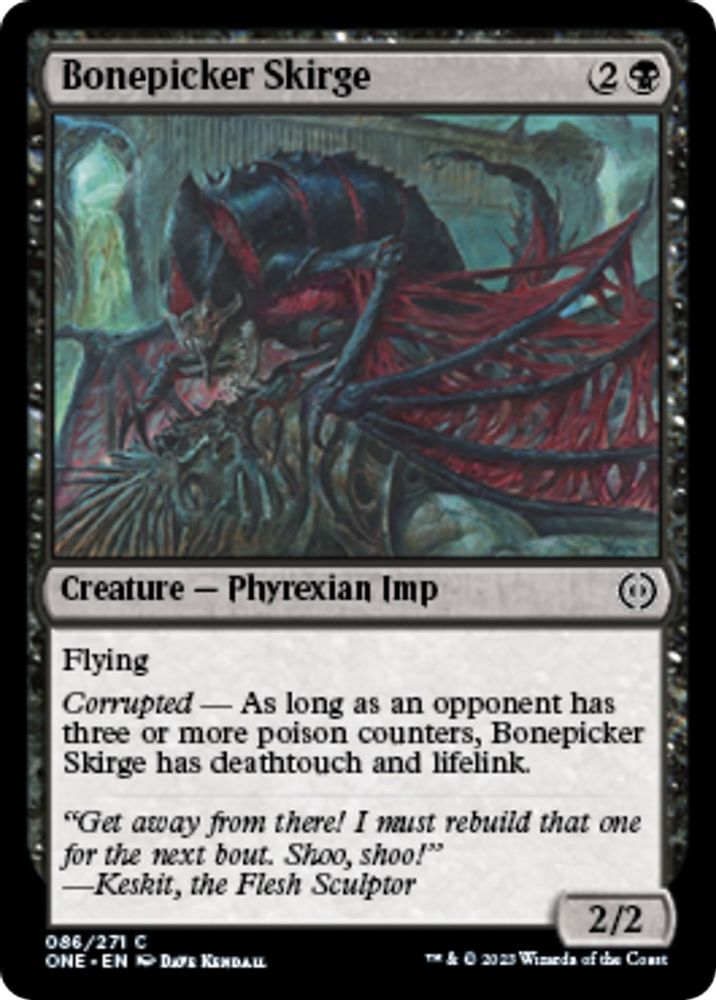 2023 Magic: The Gathering: Phyrexia: All Will Be One (ONE) - Bonepicker Skirge (#86, Common) (, Near Mint)