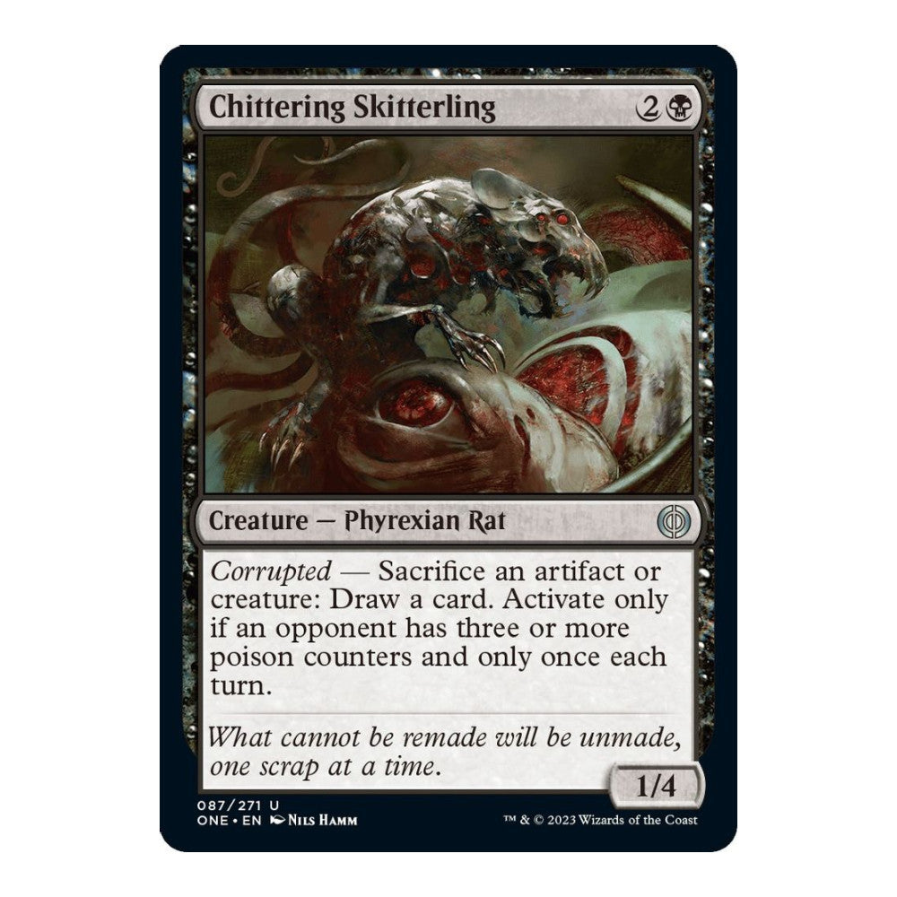 2023 Magic: The Gathering: Phyrexia: All Will Be One (ONE) - Chittering Skitterling (#87, Uncommon)