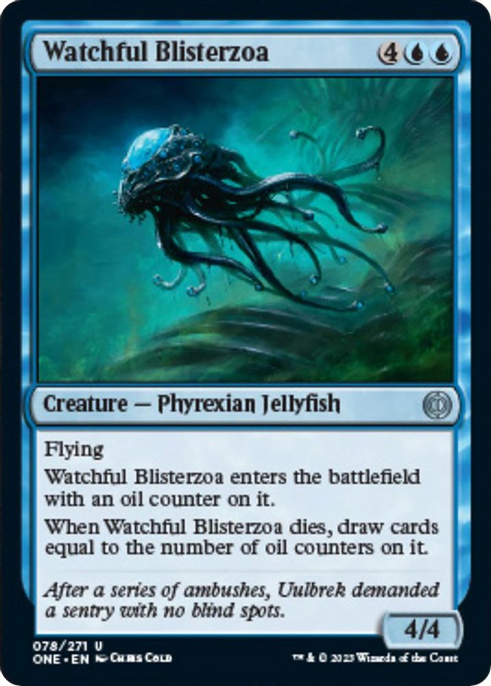 2023 Magic: The Gathering: Phyrexia: All Will Be One (ONE) - Watchful Blisterzoa (#78, Uncommon) (, Near Mint)