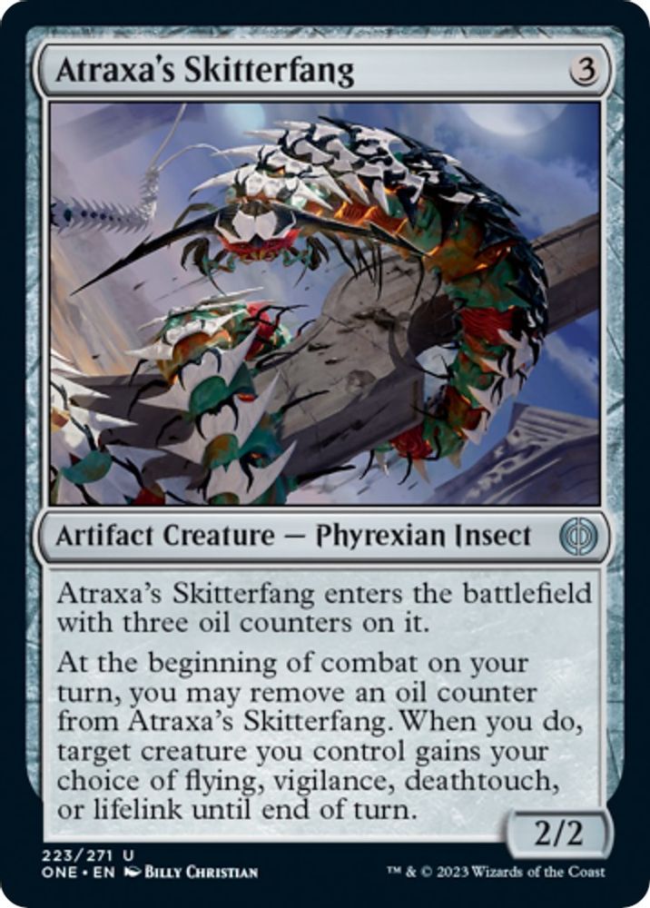 2023 Magic: The Gathering: Phyrexia: All Will Be One (ONE) - Atraxas Skitterfang (#223, Uncommon) (, Near Mint)