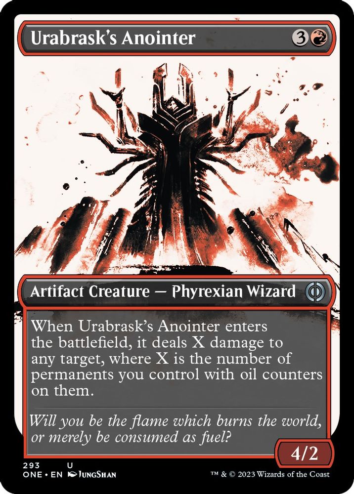 2023 Magic: The Gathering: Phyrexia: All Will Be One (ONE) - Urabrasks Anointer Showcase (#293, Uncommon) (, Near Mint)