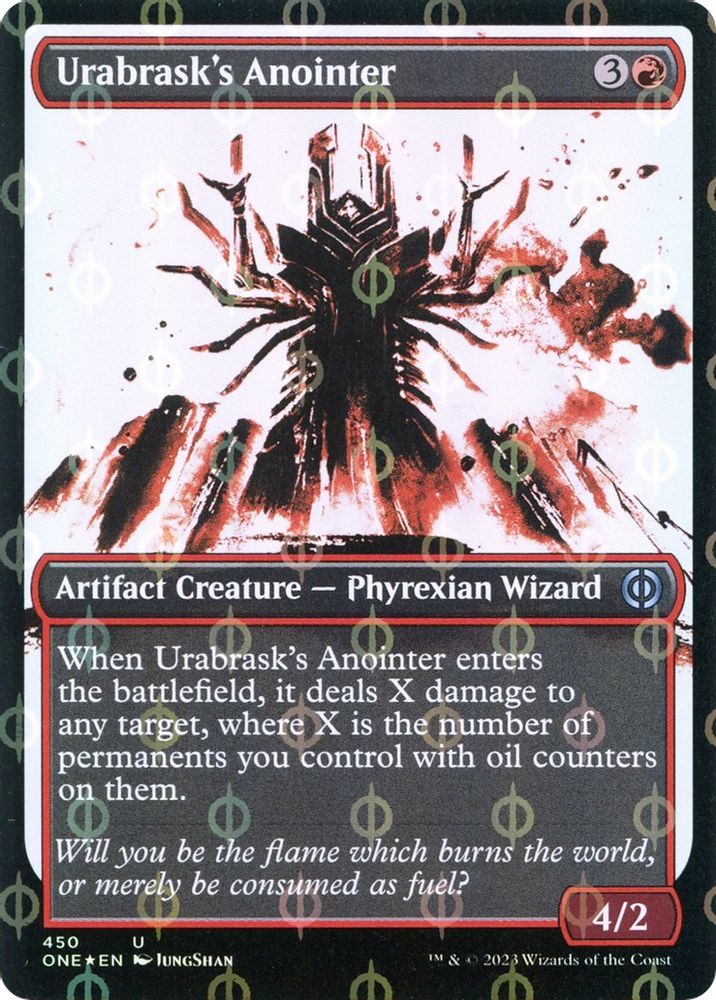 2023 Magic: The Gathering: Phyrexia: All Will Be One (ONE) - Urabrasks Anointer Showcase Step and Compleat Foil (#450, Uncommon) (Foil, Near Mint)