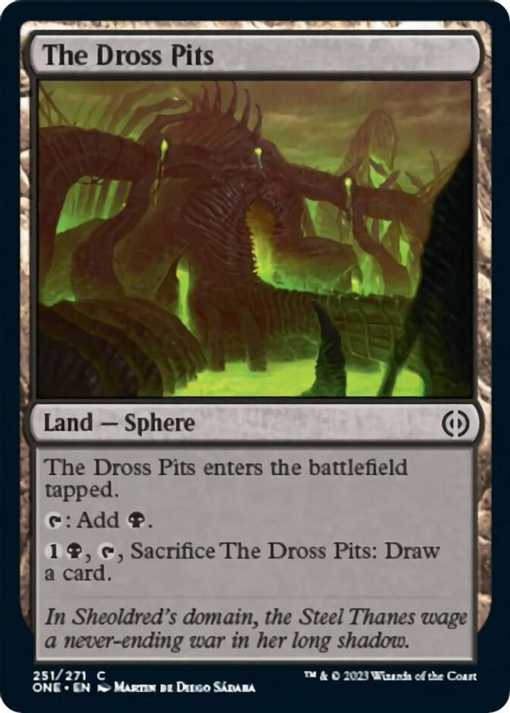 2023 Magic: The Gathering: Phyrexia: All Will Be One (ONE) - The Dross Pits (#251, Common) (, Near Mint)