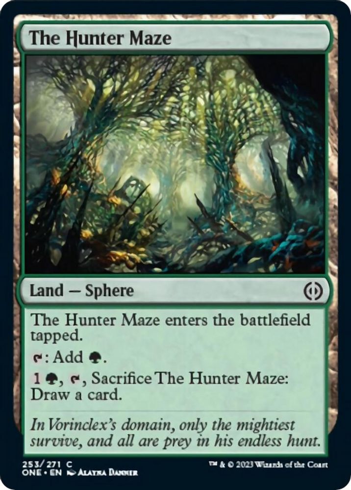 2023 Magic: The Gathering: Phyrexia: All Will Be One (ONE) - The Hunter Maze (#253, Common) (, Near Mint)