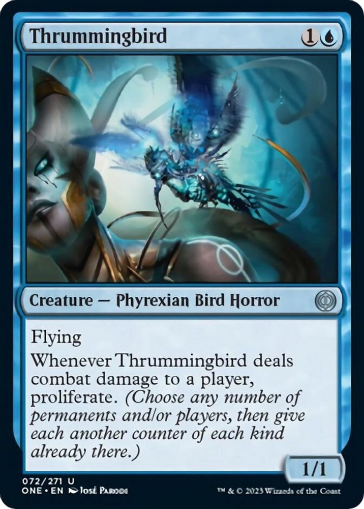 2023 Magic: The Gathering: Phyrexia: All Will Be One (ONE) - Thrummingbird (#72, Uncommon) (, Near Mint)