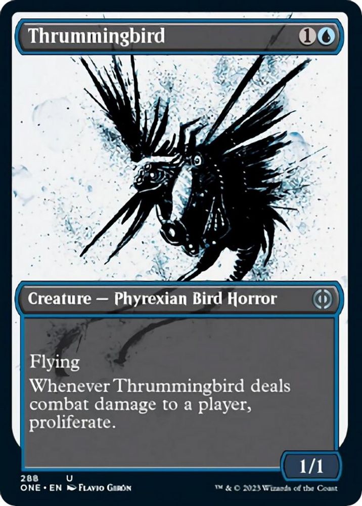 2023 Magic: The Gathering: Phyrexia: All Will Be One (ONE) - Thrummingbird Showcase (#288, Uncommon) (, Near Mint)