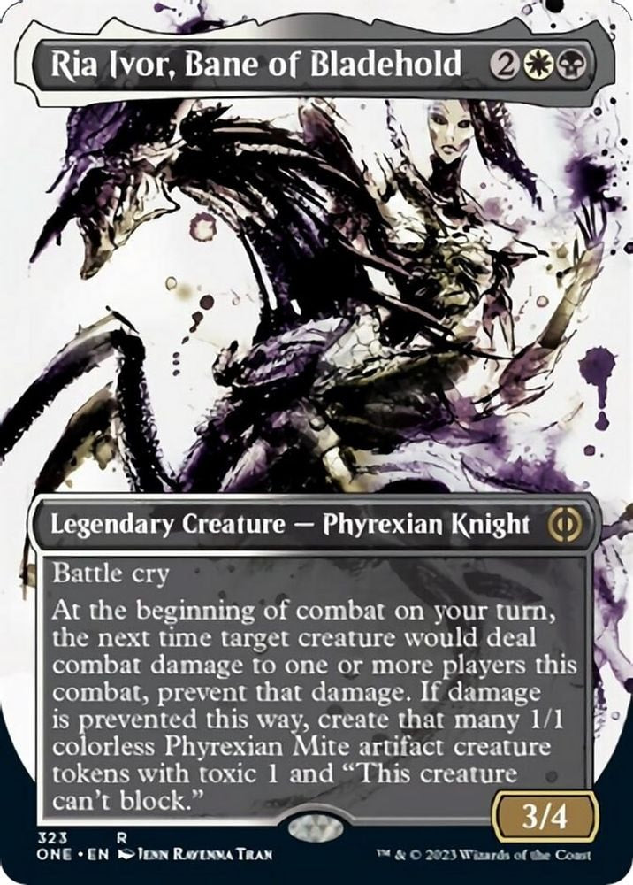 2023 Magic: The Gathering: Phyrexia: All Will Be One (ONE) - Ria Ivor Bane of Bladehold Showcase (#323, Rare) (, Near Mint)
