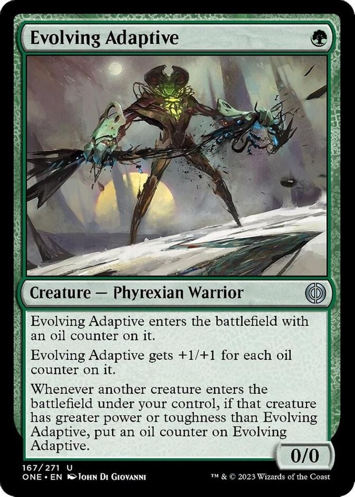 2023 Magic: The Gathering: Phyrexia: All Will Be One (ONE) - Evolving Adaptive (#167, Uncommon) (Foil, Near Mint)