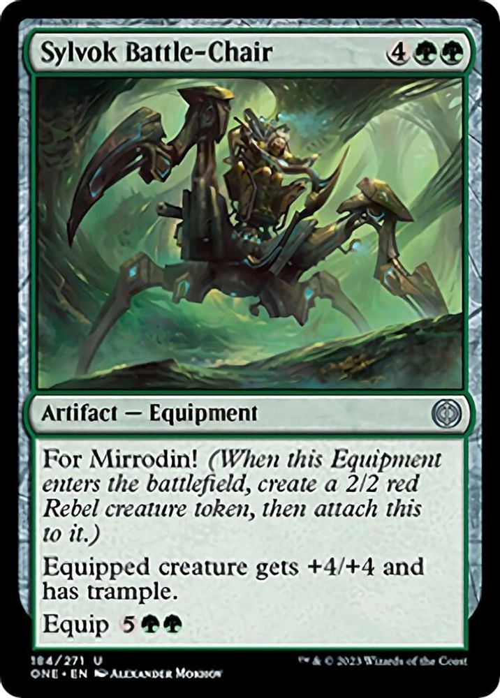 2023 Magic: The Gathering: Phyrexia: All Will Be One (ONE) - Sylvok Battle Chair (#184, Uncommon) (, Near Mint)