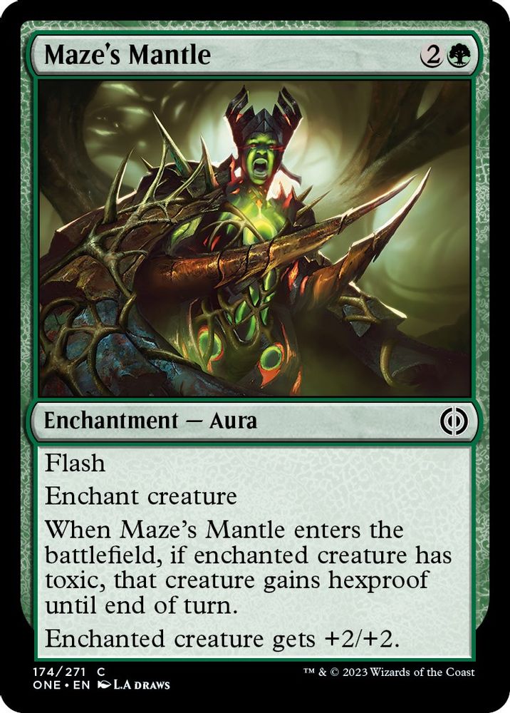 2023 Magic: The Gathering: Phyrexia: All Will Be One (ONE) - Mazes Mantle (#174, Common) (, Near Mint)