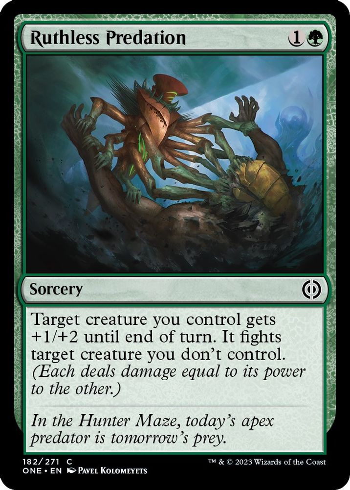 2023 Magic: The Gathering: Phyrexia: All Will Be One (ONE) - Ruthless Predation (#182, Common) (, Near Mint)