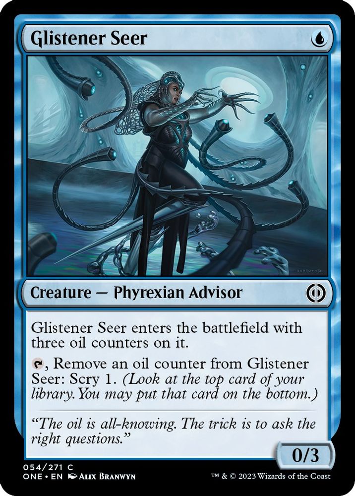 2023 Magic: The Gathering: Phyrexia: All Will Be One (ONE) - Glistener Seer (#54, Common) (, Near Mint)