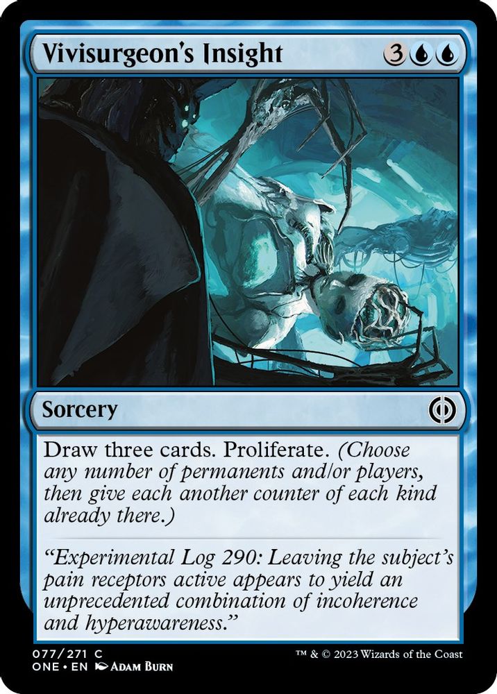 2023 Magic: The Gathering: Phyrexia: All Will Be One (ONE) - Vivisurgeons Insight (#77, Common) (, Near Mint)