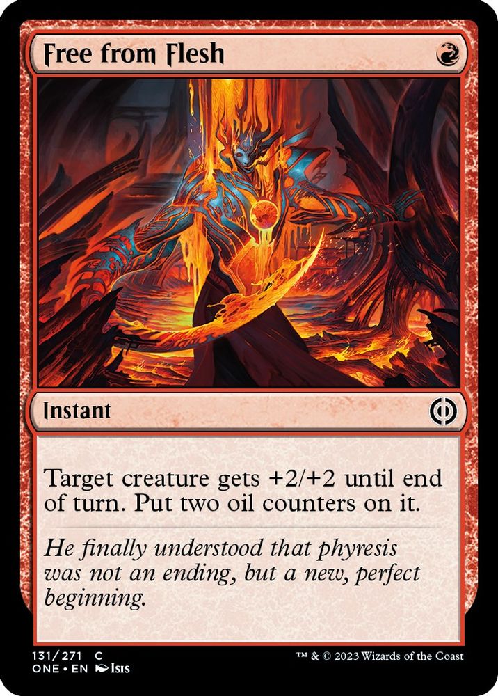 2023 Magic: The Gathering: Phyrexia: All Will Be One (ONE) - Free from Flesh (#131, Common) (, Near Mint)