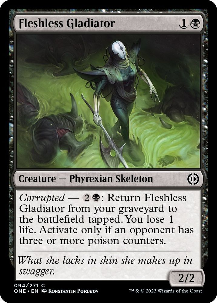 2023 Magic: The Gathering: Phyrexia: All Will Be One (ONE) - Fleshless Gladiator (#94, Common) (, Near Mint)