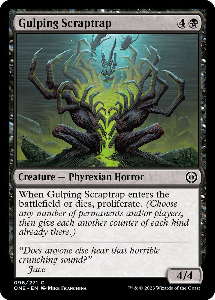 2023 Magic: The Gathering: Phyrexia: All Will Be One (ONE) - Gulping Scraptrap (#96, Common) (, Near Mint)