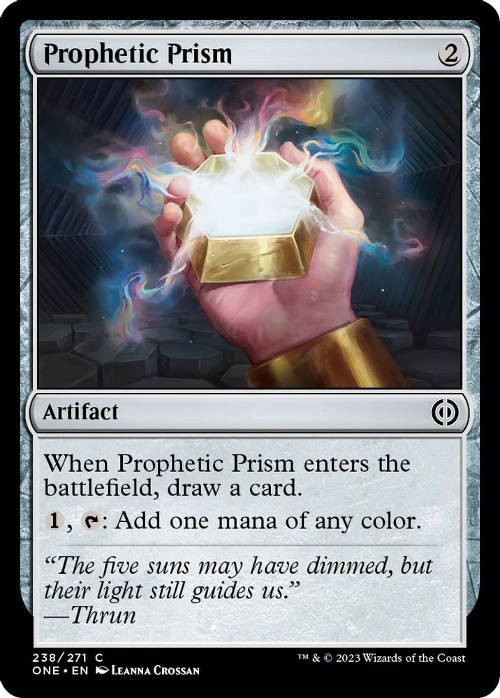 2023 Magic: The Gathering: Phyrexia: All Will Be One (ONE) - Prophetic Prism (#238, Common) (Foil, Near Mint)