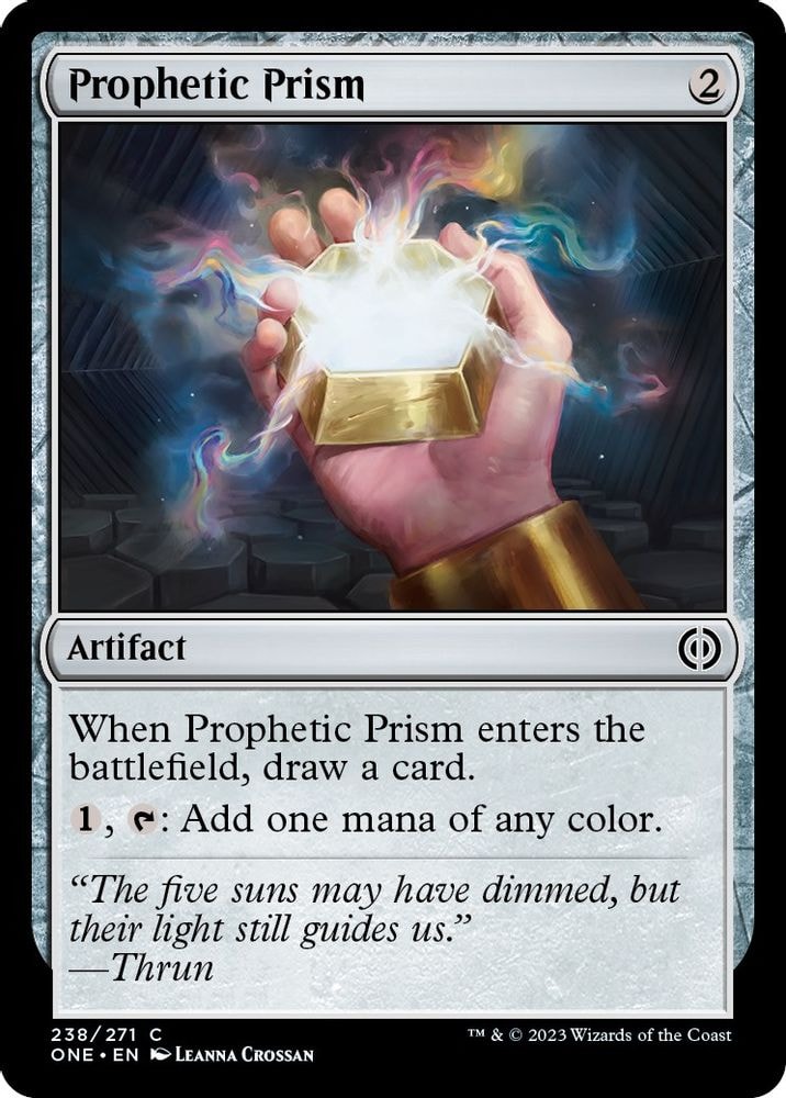 2023 Magic: The Gathering: Phyrexia: All Will Be One (ONE) - Prophetic Prism (#238, Common) (Foil, Near Mint)