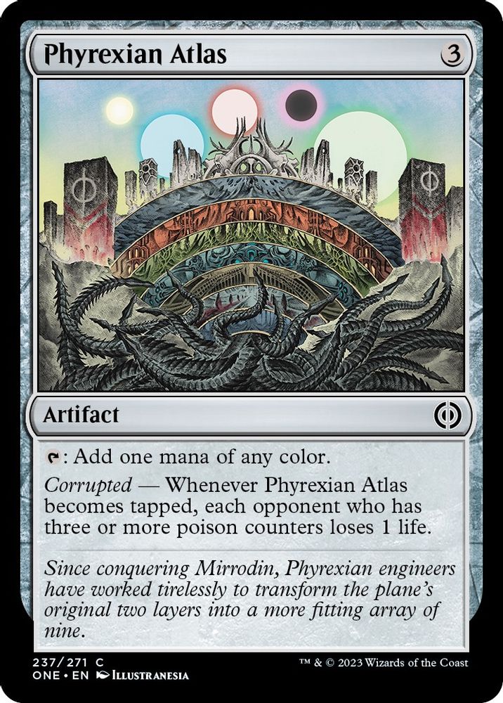 2023 Magic: The Gathering: Phyrexia: All Will Be One (ONE) - Phyrexian Atlas (#237, Common)