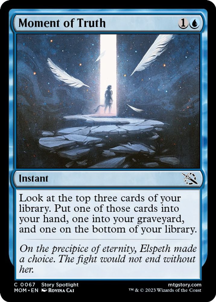 2023 Magic: The Gathering: March of the Machine (MOM) - Moment of Truth (#67, Common) (, Near Mint)