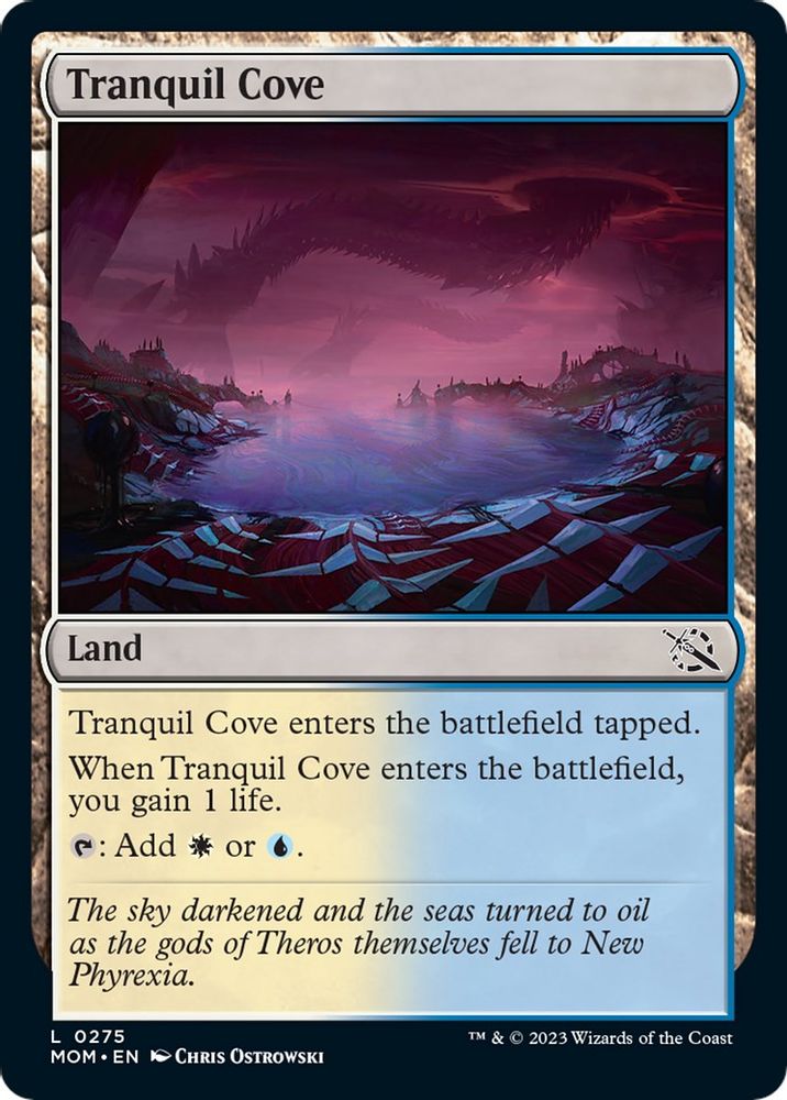 2023 Magic: The Gathering: March of the Machine (MOM) - Tranquil Cove (#275, Common) (, Near Mint)
