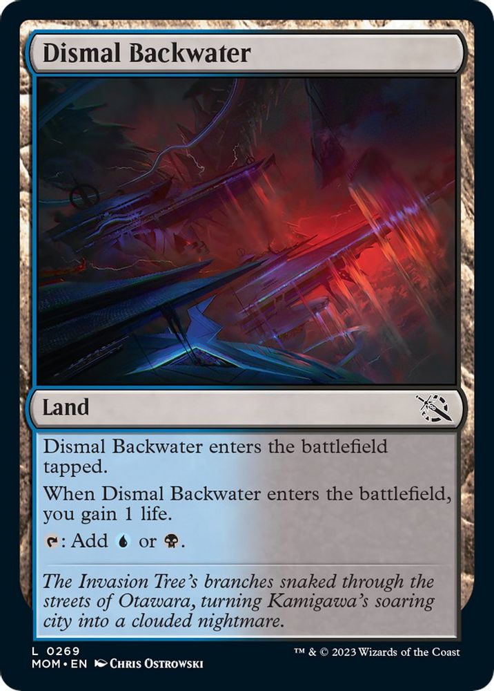 2023 Magic: The Gathering: March of the Machine (MOM) - Dismal Backwater (#269, Common) (, Near Mint)