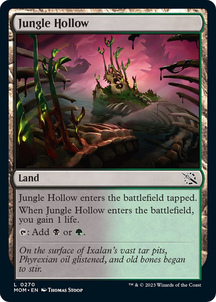 2023 Magic: The Gathering: March of the Machine (MOM) - Jungle Hollow (#270, Common) (, Near Mint)