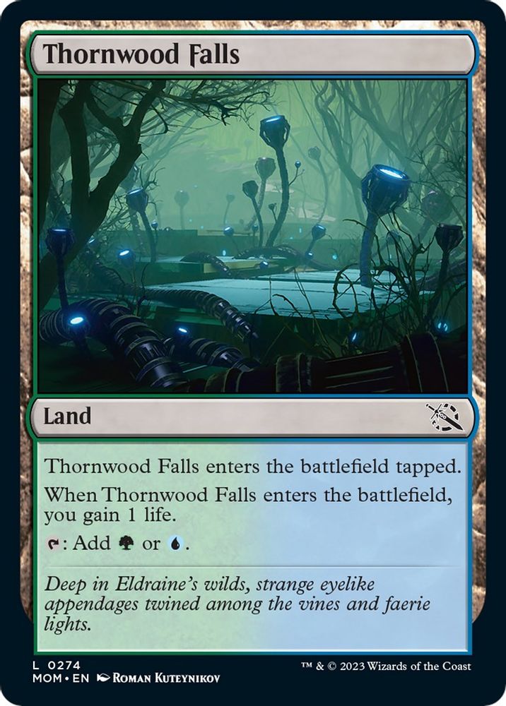 2023 Magic: The Gathering: March of the Machine (MOM) - Thornwood Falls (#274, Common) (, Near Mint)