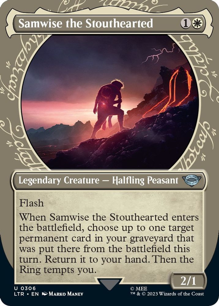 2023 Magic: The Gathering: Universes Beyond: The Lord of the Rings: Tales of Middle-earth (LTR) - Samwise the Stouthearted Showcase (#306, Uncommon) (Foil, Near Mint)