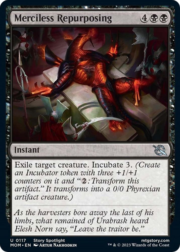 2023 Magic: The Gathering: March of the Machine (MOM) - Merciless Repurposing (#117, Uncommon) (, Near Mint)