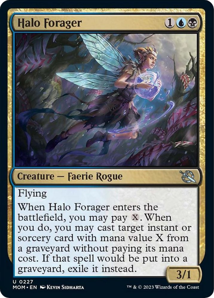 2023 Magic: The Gathering: March of the Machine (MOM) - Halo Forager (#227, Uncommon) (, Near Mint)
