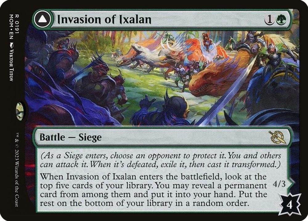 2023 Magic: The Gathering: March of the Machine (MOM) - Invasion of Ixalan (#191, Rare) (, Near Mint)
