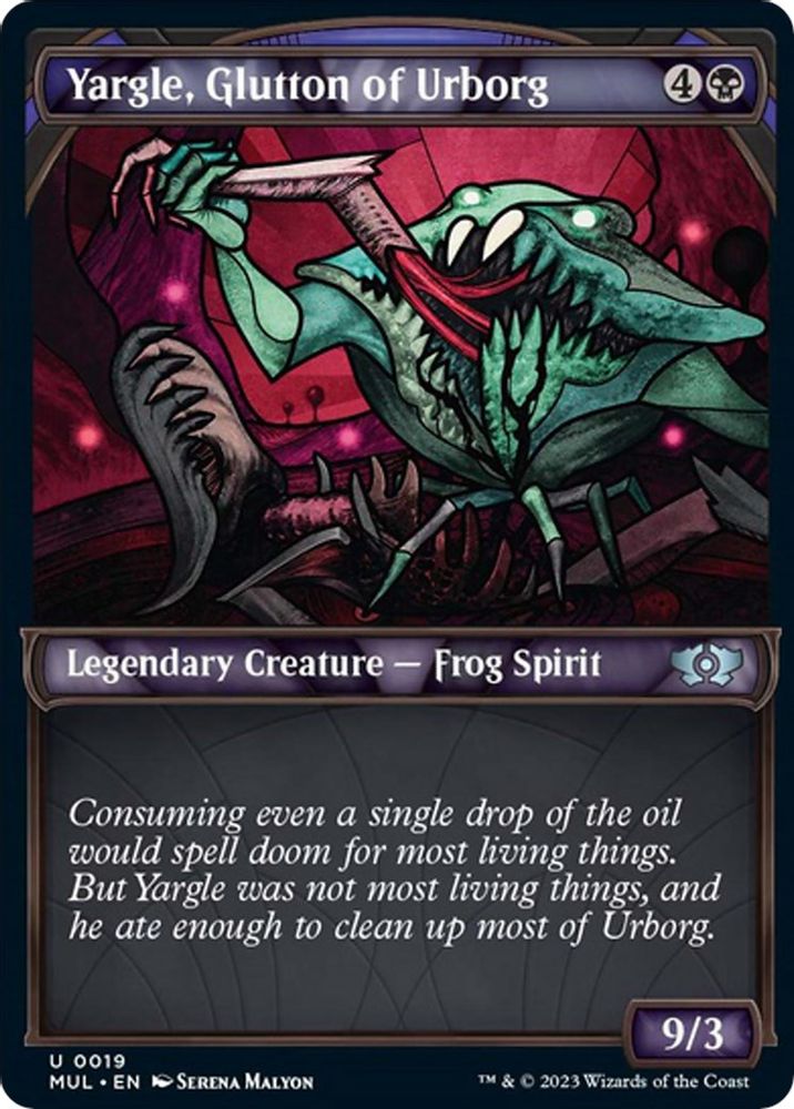 2023 Magic: The Gathering: March of the Machine: Multiverse Legends (MUL) - Yargle Glutton of Urborg (#19, Uncommon) (, Near Mint)