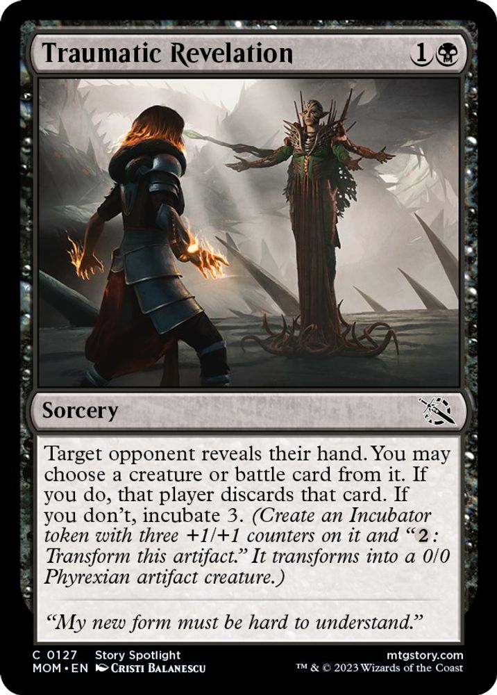 2023 Magic: The Gathering: March of the Machine (MOM) - Traumatic Revelation (#127, Common) (, Near Mint)