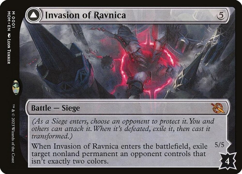 2023 Magic: The Gathering: March of the Machine (MOM) - Invasion of Ravnica (#1, Mythic Rare) (, Near Mint)