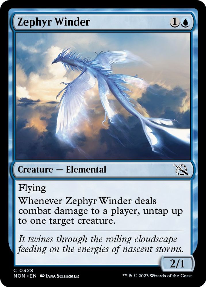 2023 Magic: The Gathering: March of the Machine (MOM) - Zephyr Winder (#328, Common) (, Near Mint)