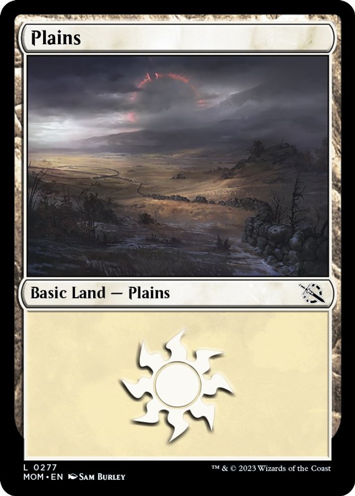 2023 Magic: The Gathering: March of the Machine (MOM) - Plains 0277 (#277, Land) (, Near Mint)