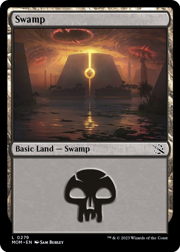 2023 Magic: The Gathering: March of the Machine (MOM) - Swamp 0279 (#279, Land) (, Near Mint)