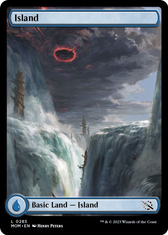 2023 Magic: The Gathering: March of the Machine (MOM) - Island 0285 (#285, Land) (, Near Mint)