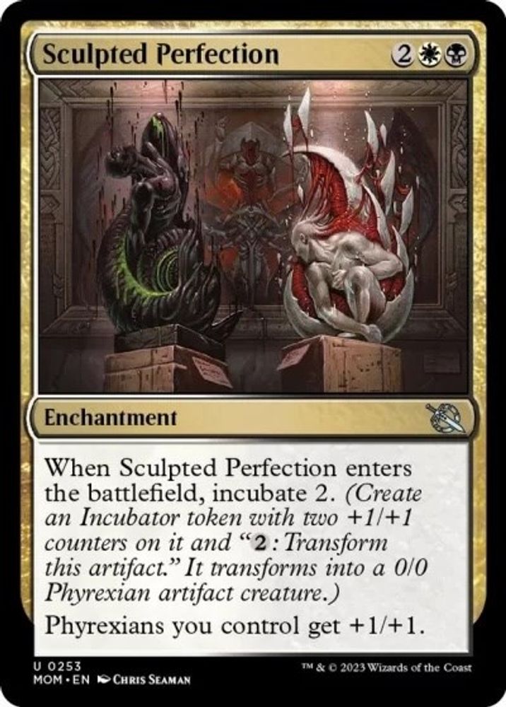 2023 Magic: The Gathering: March of the Machine (MOM) - Sculpted Perfection (#253, Uncommon) (, Near Mint)